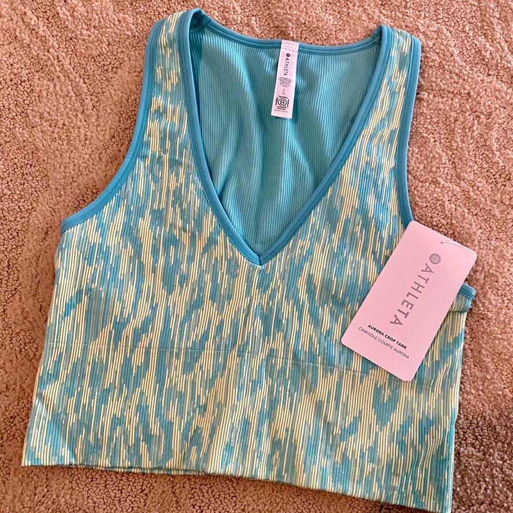Athleta Aurora Crop Tank, Small, NWT